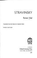 Tapa de Stravinsky.