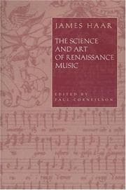 Tapa de The science and art of Renaissance music