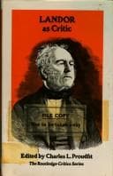 Tapa de Landor as critic