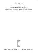 Tapa de Elements of narrativics