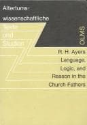 Tapa de Language, logic, and reason in the church fathers