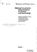 Tapa de Method for priority determination in science and technology