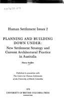 Tapa de Planning and building down under