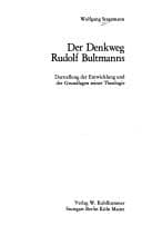 Tapa de Der Denkweg Rudolf Bultmanns