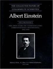 Tapa de The Collected Papers of Albert Einstein, Volume 5: The Swiss Years