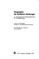 Tapa de Geographie der ländlichen Siedlungen