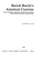 Tapa de Bertolt Brecht's American cicerone