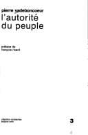 Tapa de L' autorité du peuple