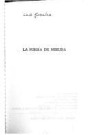 Tapa de La poesía de Neruda