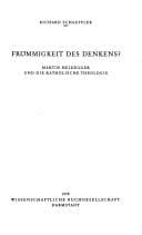 Tapa de Frömmigkeit des Denkens?