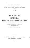 Tapa de Le Capital dans la fonction de production