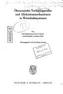 Tapa de Ökonomische Verfügungsrechte und Allokationsmechanismen in Wirtschaftssystem