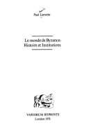 Tapa de Le monde de Byzance