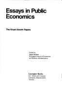 Tapa de Essays in public economics