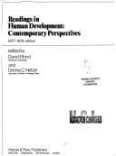 Tapa de Readings in human development