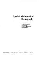Tapa de Applied mathematical demography