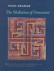 Tapa de The mediation of ornament