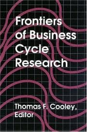 Tapa de Frontiers of Business Cycle Research