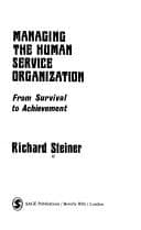 Tapa de Managing the human service organization