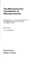 Tapa de The Microeconomic foundations of macroeconomics