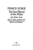 Tapa de The sun placed in the abyss, and other texts