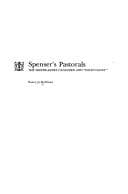 Tapa de Spenser's pastorals