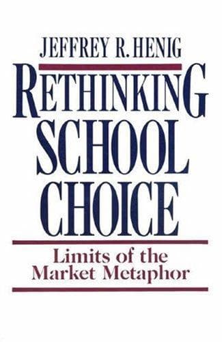 Tapa de Rethinking school choice