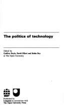 Tapa de The Politics of technology