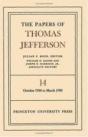 Tapa de The Papers of Thomas Jefferson, volume 14