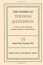 Tapa de The Papers of Thomas Jefferson, Vol. 15