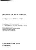 Tapa de Problems of birth defects, from Hippocrates to Thalidomide and after