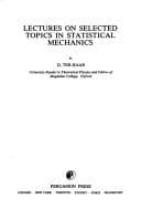 Tapa de Lectures on selected topics in statistical mechanics