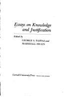 Tapa de Essays on knowledge and justification