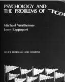 Tapa de Psychology and the problems of today