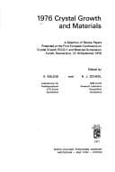 Tapa de 1976 crystal growth and materials