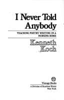 Tapa de I never told anybody