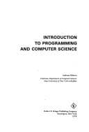 Tapa de Introduction to programming and computer science