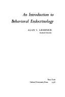 Tapa de An introduction to behavioral endocrinology