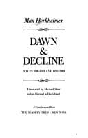 Tapa de Dawn & decline