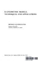 Tapa de Econometric models, techniques, and applications