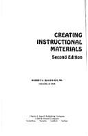 Tapa de Creating instructional materials