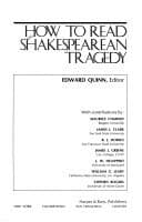 Tapa de How to read Shakespearean tragedy
