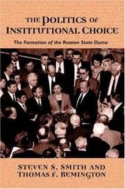Tapa de The politics of institutional choice