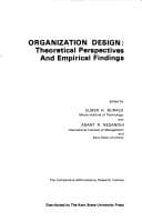 Tapa de Organization design