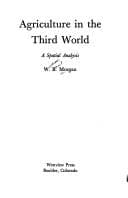 Tapa de Agriculture in the Third World