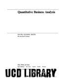 Tapa de Quantitative business analysis