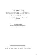 Tapa de Probleme der internationalen Abrüstung