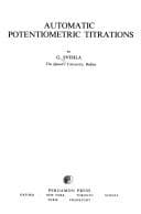 Tapa de Automatic potentiometric titrations