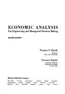 Tapa de Economic analysis for engineering and managerial decision-making