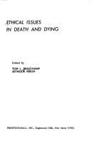 Tapa de Ethical issues in death and dying
